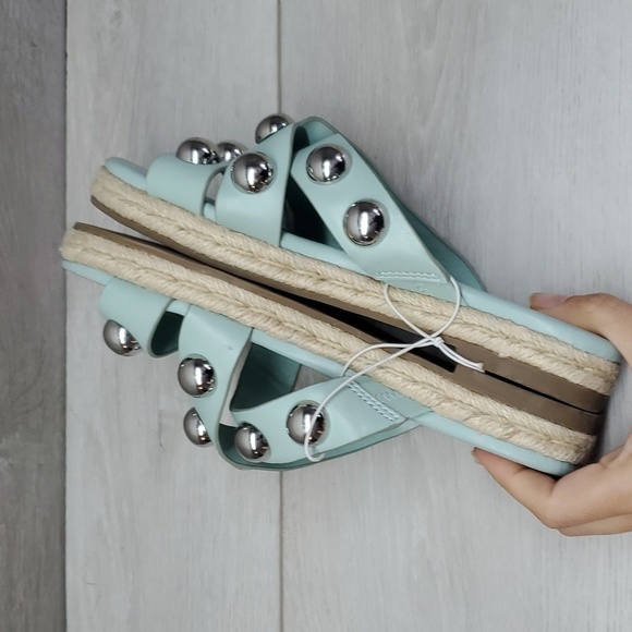 Marc Fisher Women Prisca Espadrille Leather Sandals platform shoes sz 6M - Picture 8 of 12